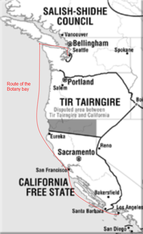 Route of the Botany Bay