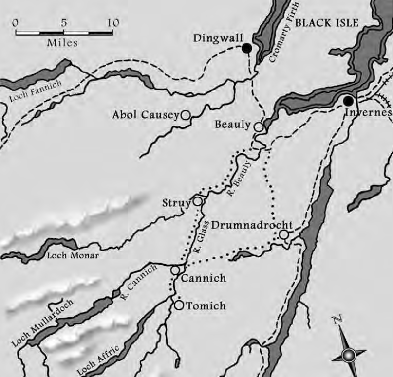 Cannich Map